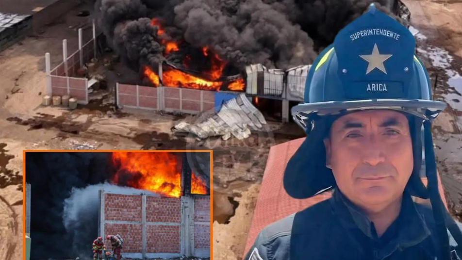 Bomberos de Arica cruzaron la frontera para apoyar combate de incendio en Tacna